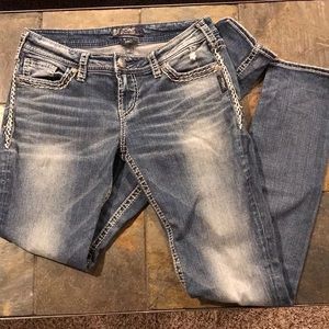 Silver Aiko skinny Jean